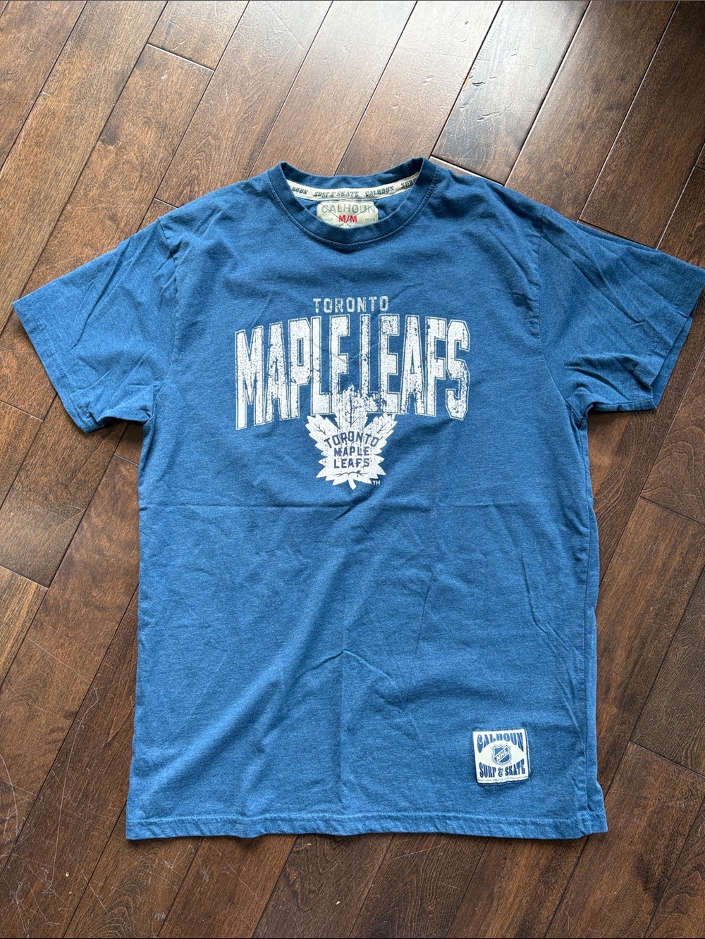 Toronto Maple Leafs Blue Graphic Short Sleeve Tee